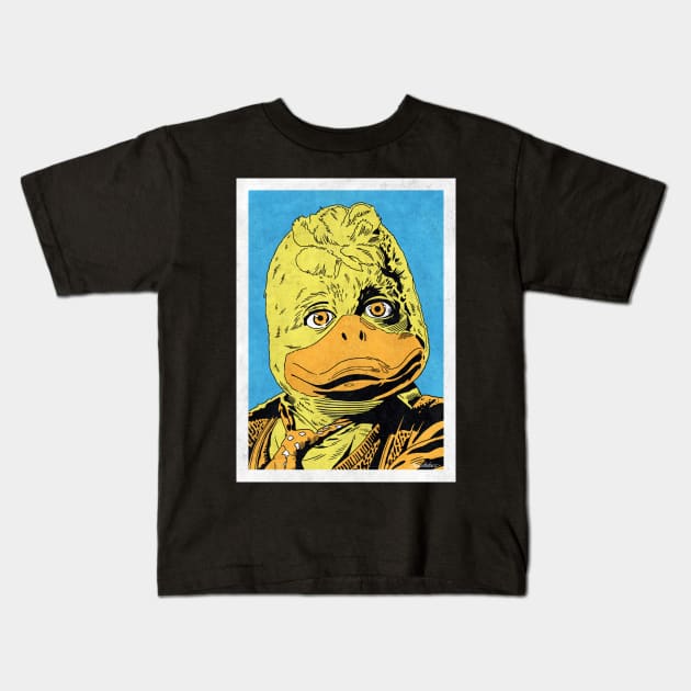 HOWARD THE DUCK (Pop Art) Kids T-Shirt by Famous Weirdos